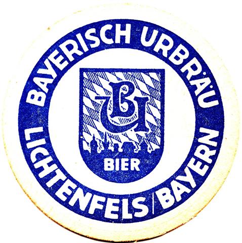 llichtenfels lif-by bayerisch urbr�u rund 2a (215-rundlauf schrift wei�-blau)